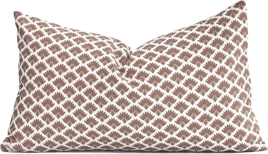 Crumbs Home Modern Farmhouse Fall Linen Indoor Outdoor Lumbar Pillow Cover Only, 12"x20" Water Re... | Amazon (US)