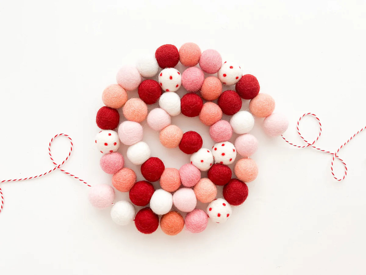 Valerie Sheldon Holiday Collaboration Felt Ball Garland | Pearl & Jane