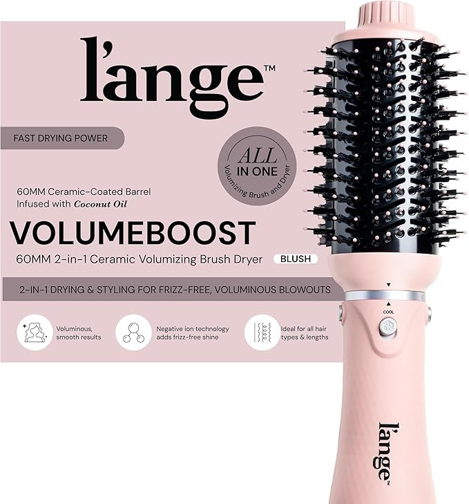 L'ANGE HAIR VolumeBoost 60mm 2-in-1 Ceramic Volumizing Brush Dryer | Fast Drying & Styling for Fr... | Amazon (US)