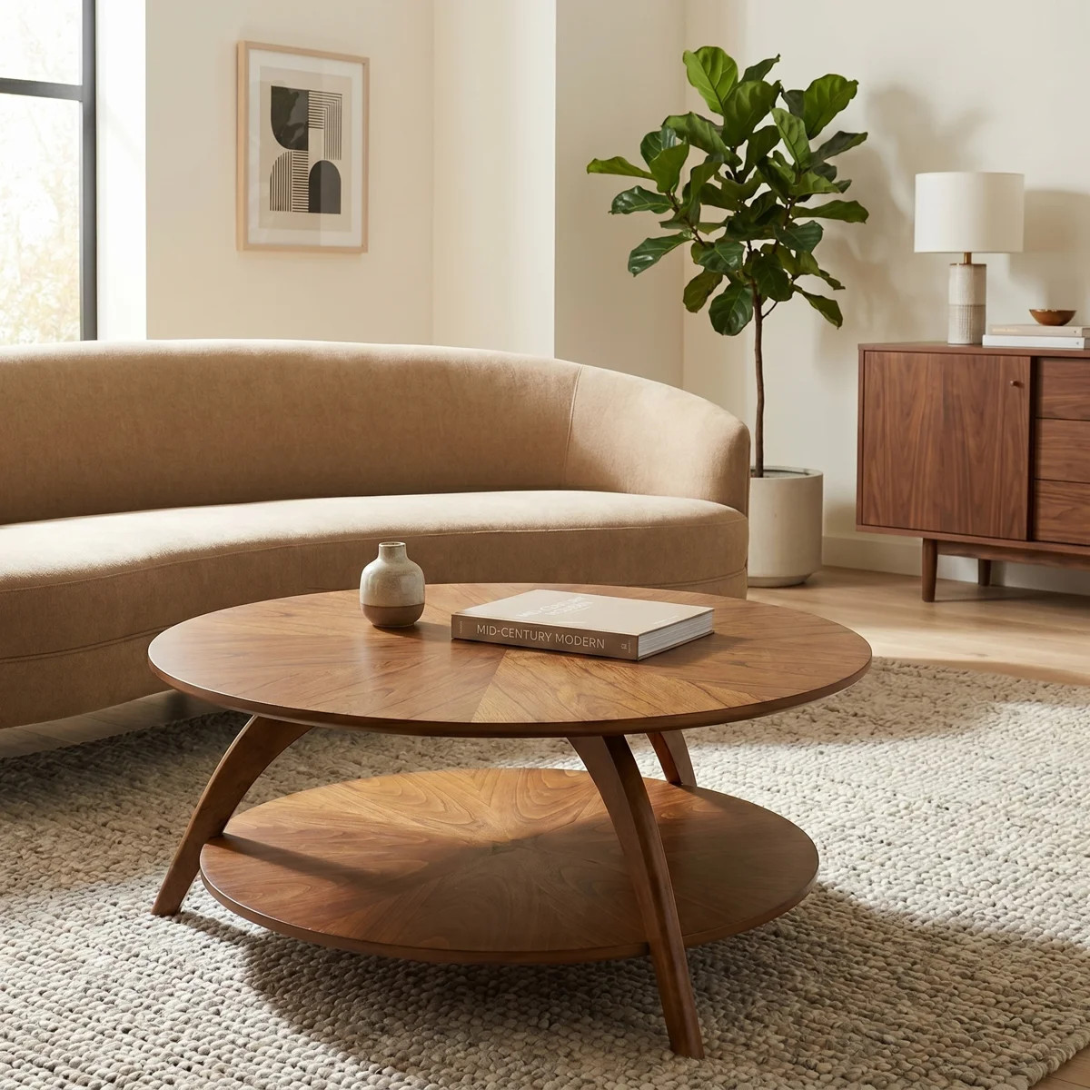Atreu Wood Coffee Table with Storage | Wayfair North America