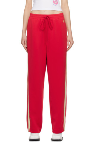 lesugiatelier - Red Side Stripe Track Pants | SSENSE