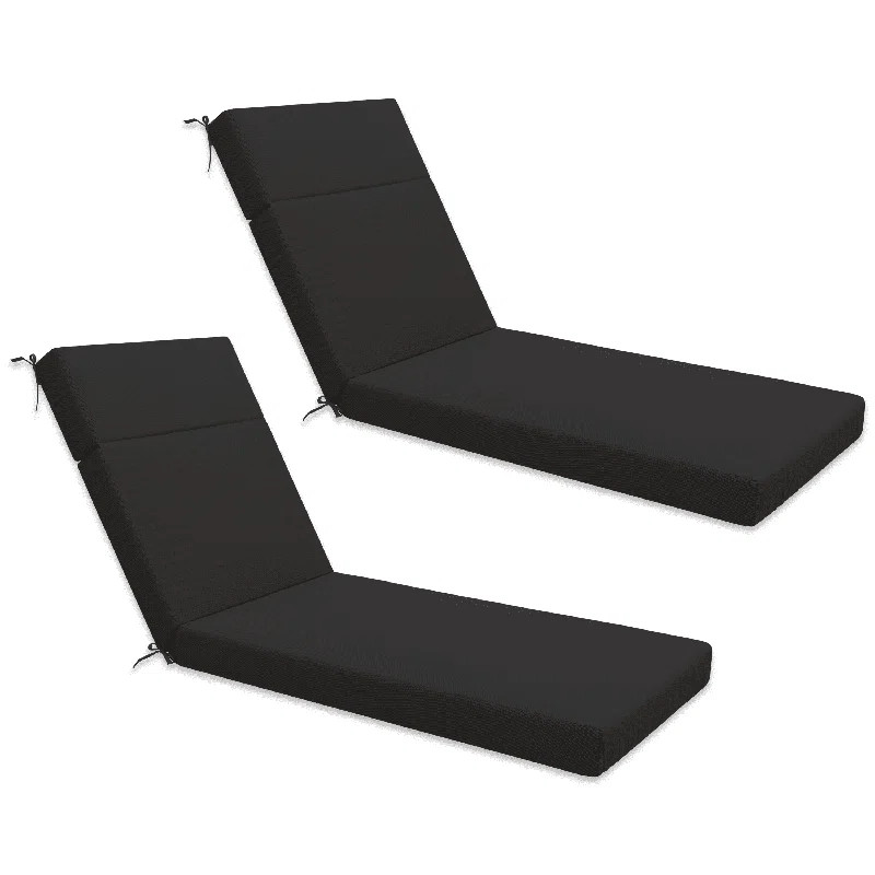 Hokku Designs 2-Piece Outdoor Chaise Lounge Chair Cushion, 80"X26"X4" | Wayfair | Wayfair North America