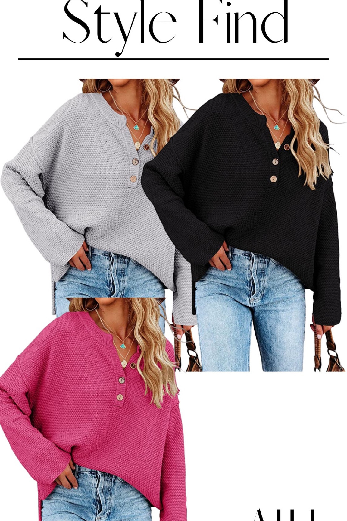 Amazon Fashion Womens fall fashion oversize sweater button front sweater budget friendly casual style school drop off outfit ideas￼

#LTKunder100 #LTKunder50 #LTKSeasonal
