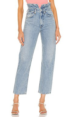 AGOLDE Lettuce Waistband Reworked High Rise Fitted 90s in Revival from Revolve.com | Revolve Clothing (Global)