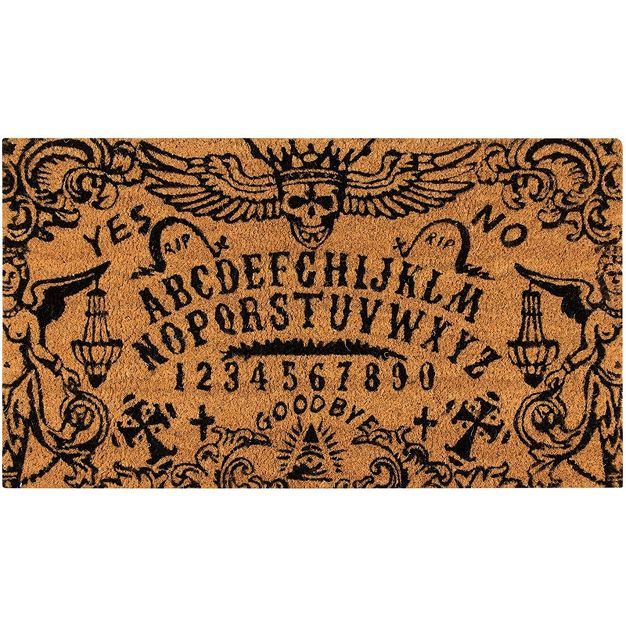 Juvale Halloween Ouija Board Coir Door Mat Welcome Doormat Indoor Outdoor Nonslip Front Rugs 30 x... | Target