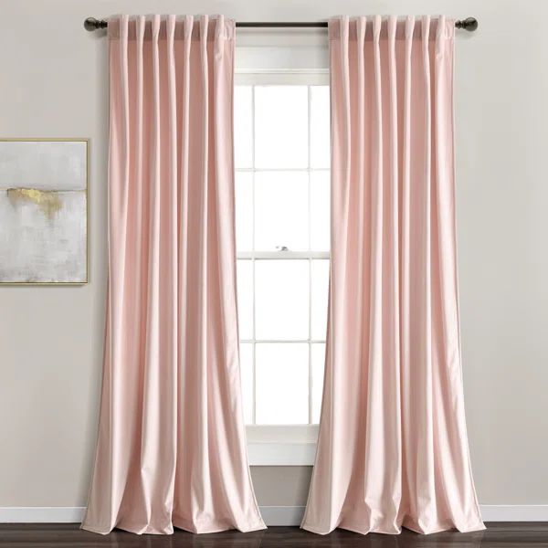 Belknap Velvet Room Darkening Curtain Pair | Wayfair North America