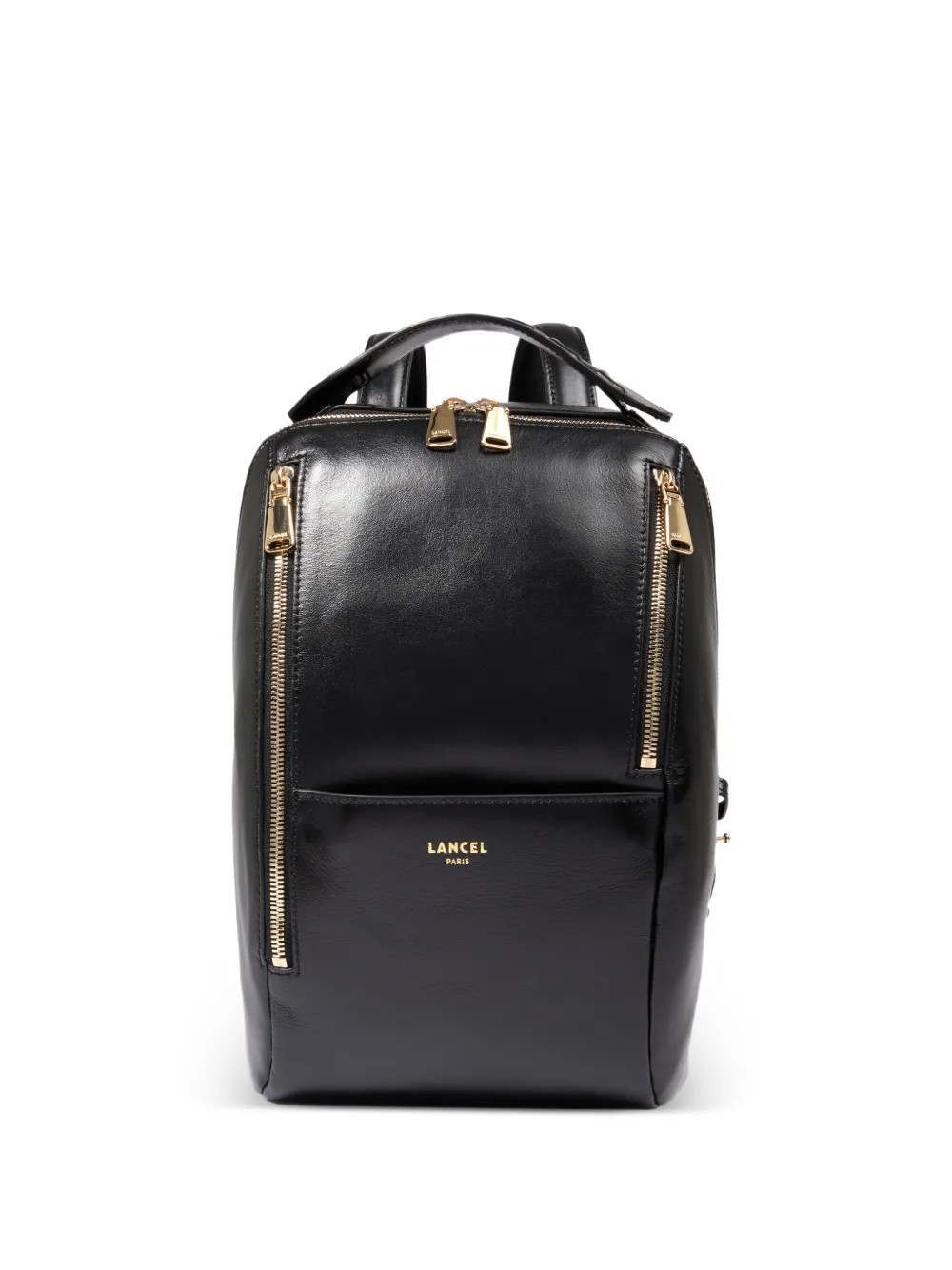 Lancel small Origami double-zip leather backpack - Black | Farfetch Global
