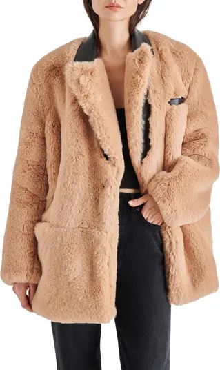 Steve Madden Myra Oversize Faux Fur Coat | Nordstrom | Nordstrom