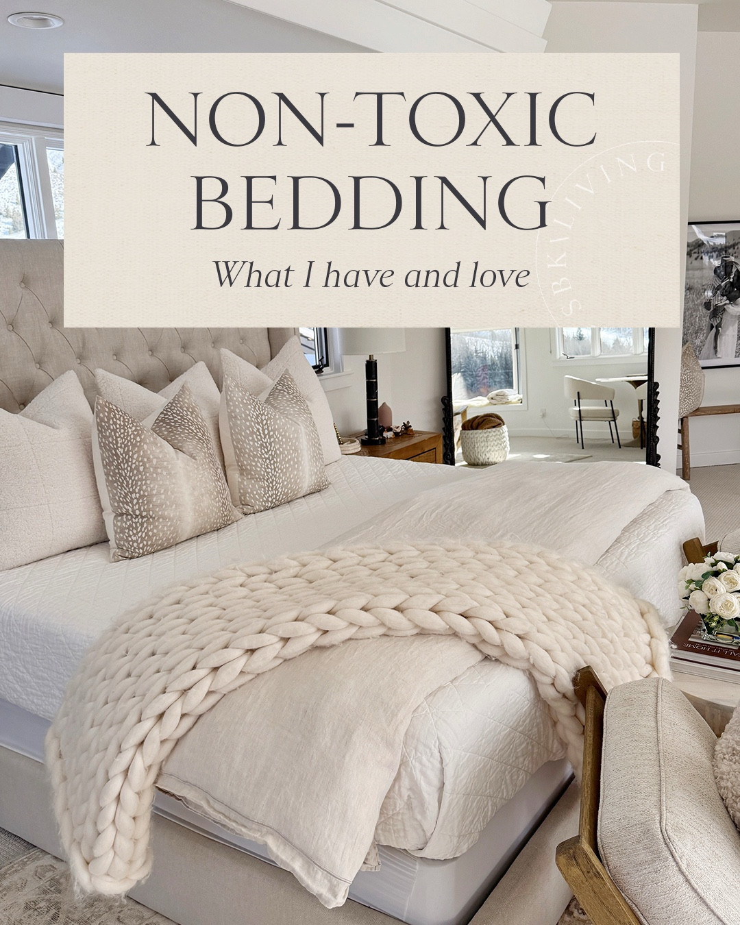 Non-toxic BEDDING👌🏻 What I have and love!! We spend so much time in our bed, so let’s make sure the materials we use are safe. Think natural fibers: cotton, bamboo, linen and silks👏🏻👏🏻 Here are my favorites👇🏻
+ linen diamond quilt 
+ linen duvet cover
+ duvet insert 
+ sleeping pillows
+ silk pillowcase
+ euro shams
+ CE sheets
+ decorative linen pillows 

#LTKselfcare #LTKHome