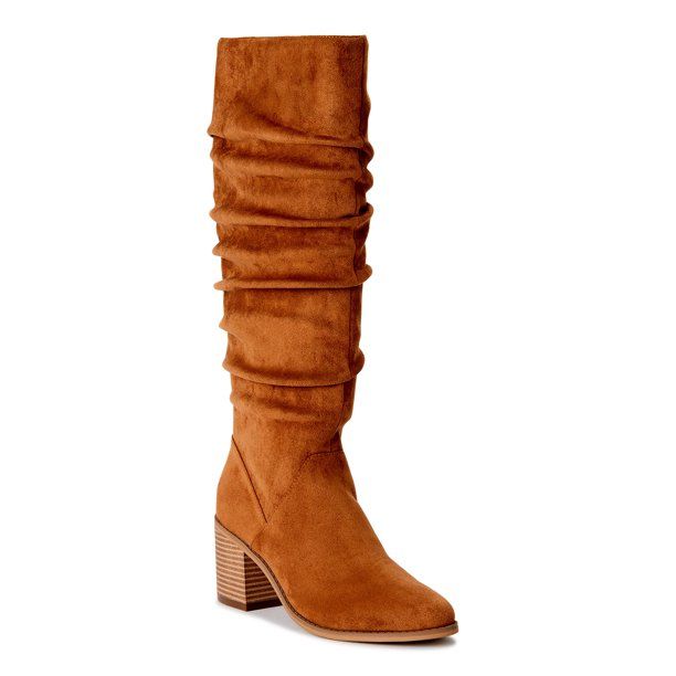 Time and Tru Women's Tall Slouch Boots | Walmart (US)