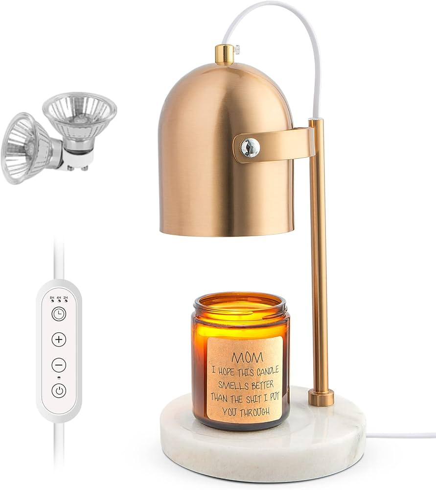 InFanso Candle Warmer Lamp with Dimmer, 2H/4H/8H Timer Candle Heater Compatible with Yankee Candl... | Amazon (US)
