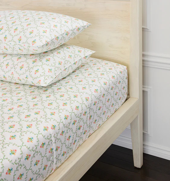 Pastel Trellis Sheet Set | Hill House Home