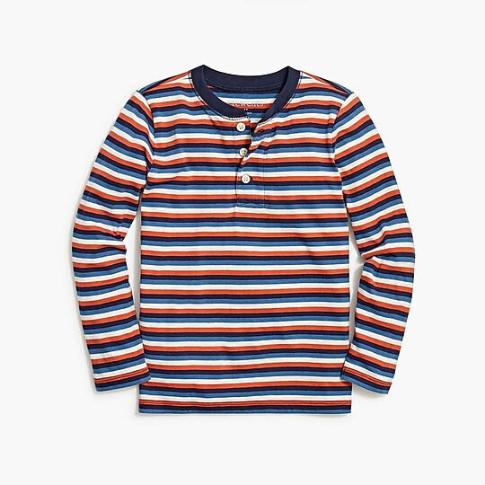 Boys' striped jersey henley | J.Crew Factory