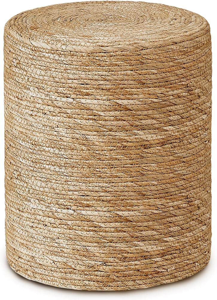 Cplxroc Pouf Ottoman, 100% Handwoven Seagrass Braided Pouffe, Boho Decor Floor Chair for Couch or... | Amazon (US)