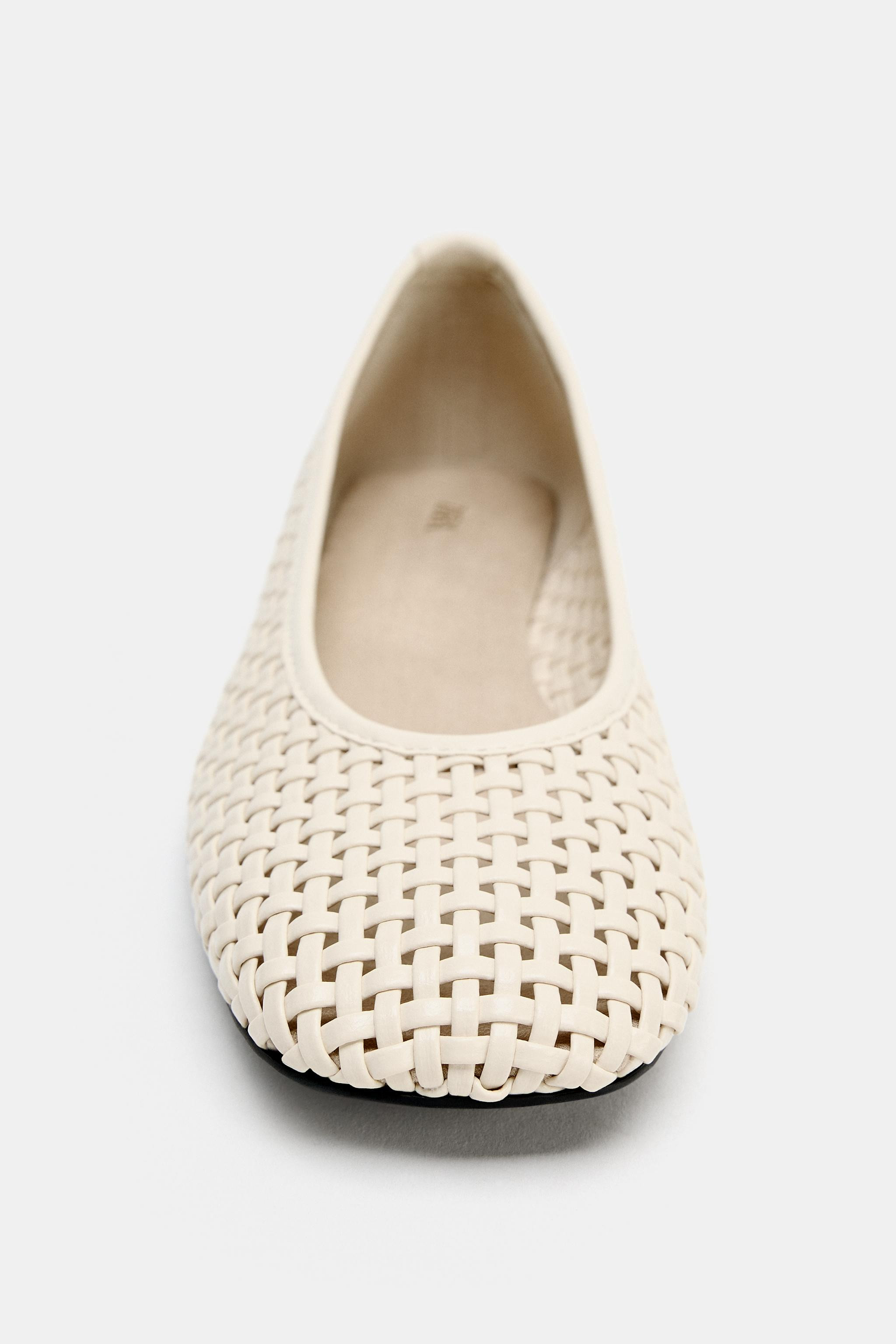 BRAIDED BALLET FLATS | Zara Canada