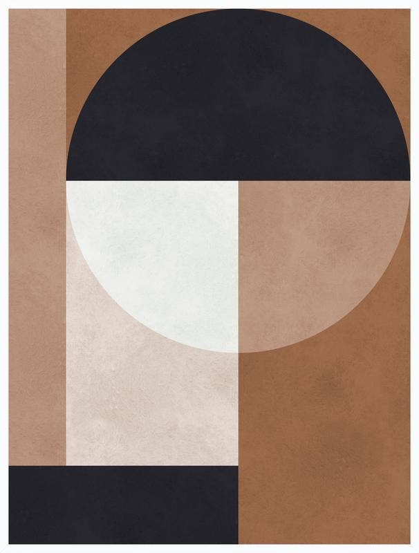 Geometric Brown 1 | Artfully Walls