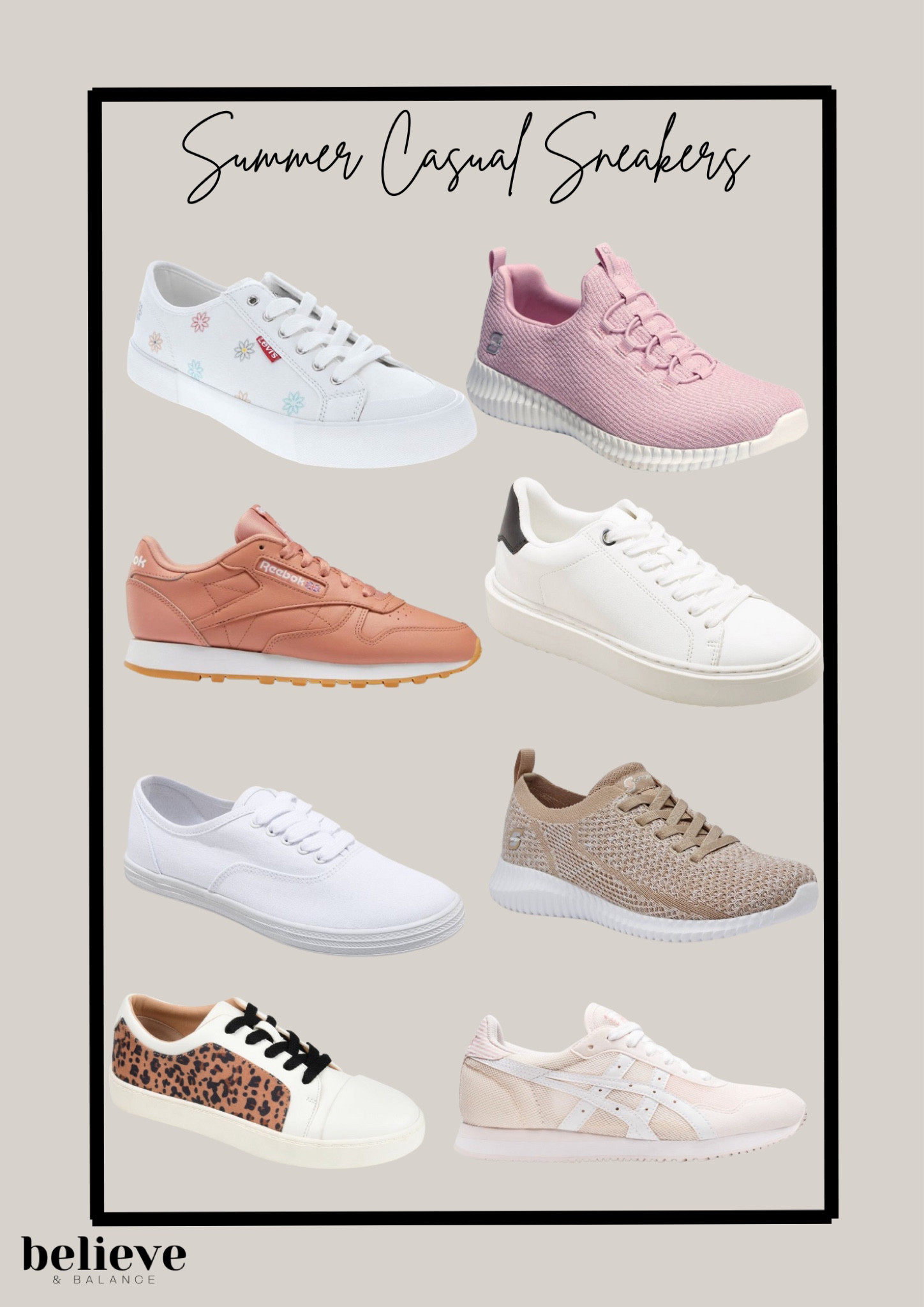 This summer I am living simple casual sneakers for my casual outfits.  These summer shoes are the perfect addition to any summer outfit for your summer vacation outfits. 

#LTKSeasonal #LTKshoecrush #LTKFind