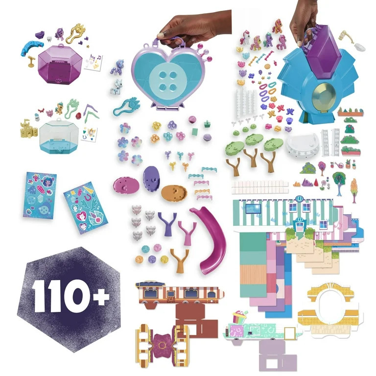 My Little Pony Mini World Magic Mini Equestria Collection Set, Playset with Over 120 Pieces | Walmart (US)