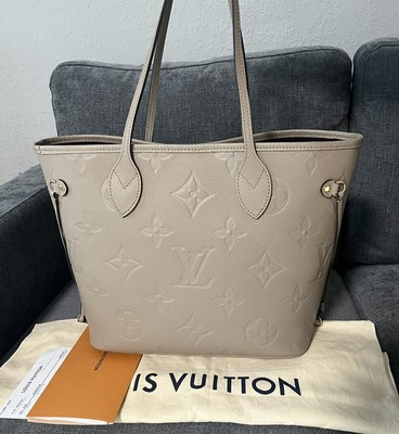 Louis Vuitton Neverfull MM monogram empreinte turtledove tote NO POUCH  | eBay | eBay US