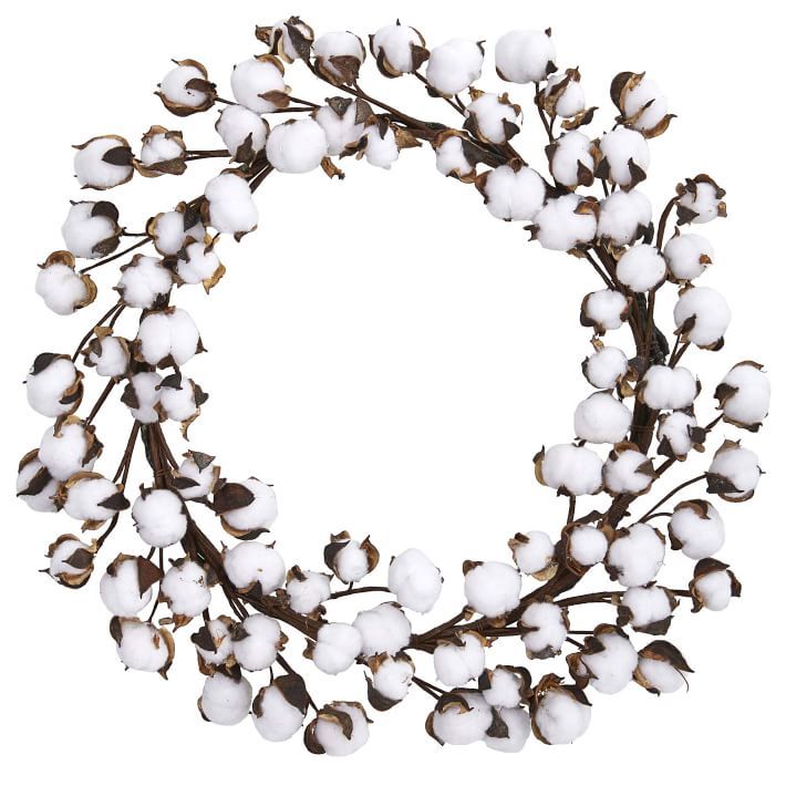 Cotton Ball Wreath | West Elm (US)