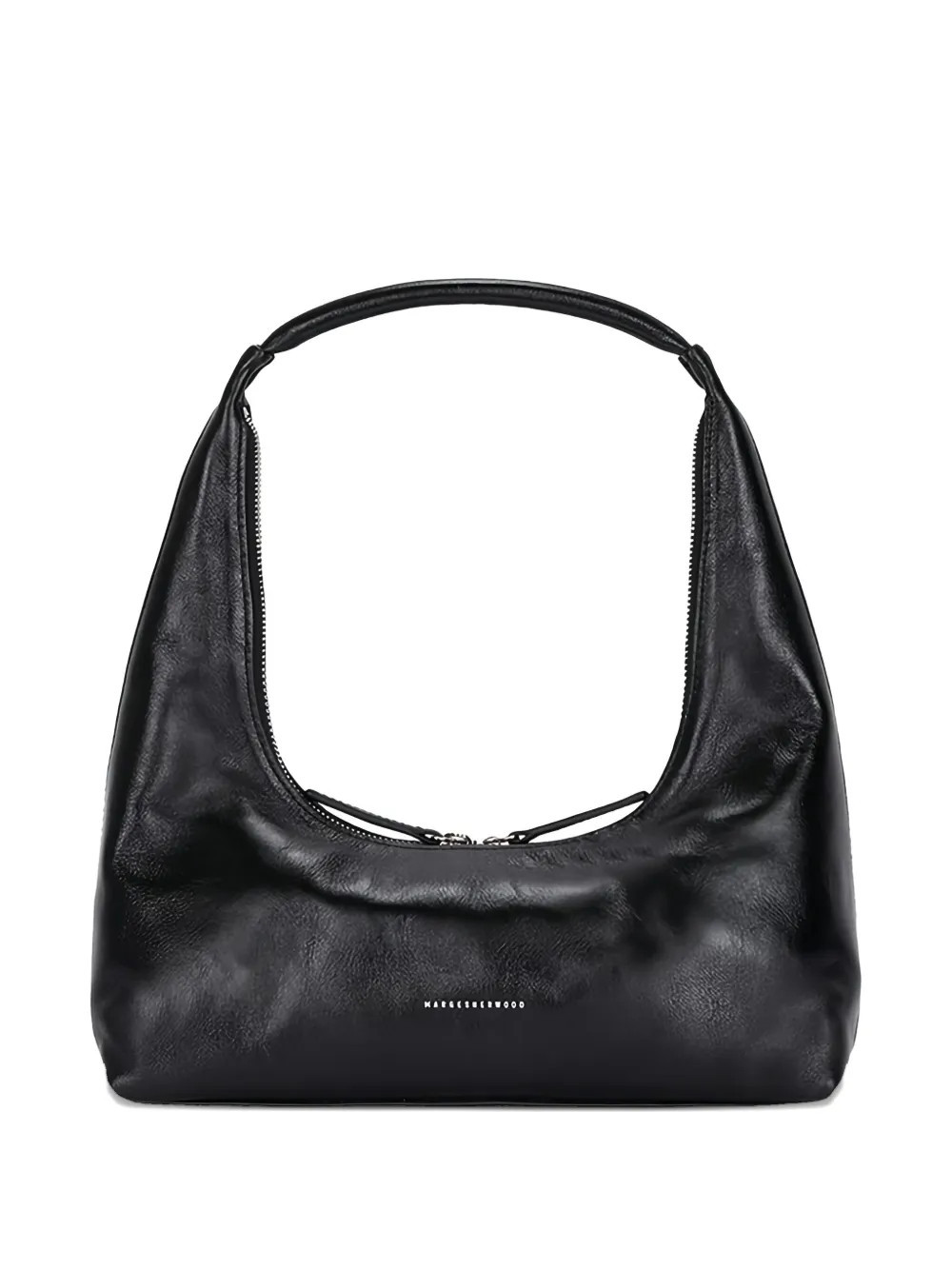 Marge Sherwood zippered leather shoulder bag - Black | Farfetch Global