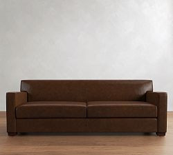 Ashby Leather Sofa (67"-89") | Pottery Barn (US)