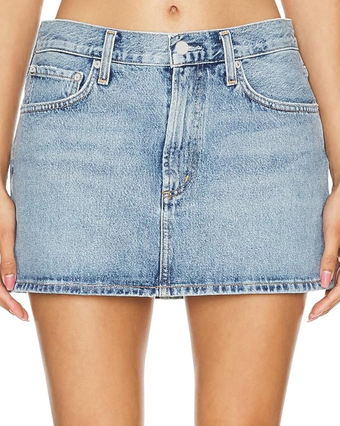 Deinm Mini Skirt Low Waisted Y2K Jean Mini Skirts for Women Bodycon Denim Short Skirt | Amazon (US)