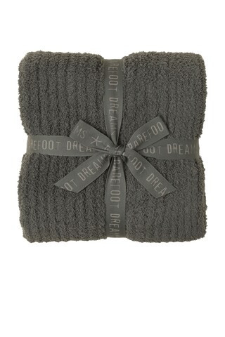 Barefoot Dreams CozyChic Ribbed Throw in Olive Branch from Revolve.com | Revolve Clothing (Global)