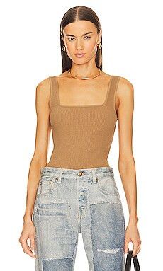 Ribbed Square Neck Tank
                    
                    Vince | Revolve Clothing (Global)