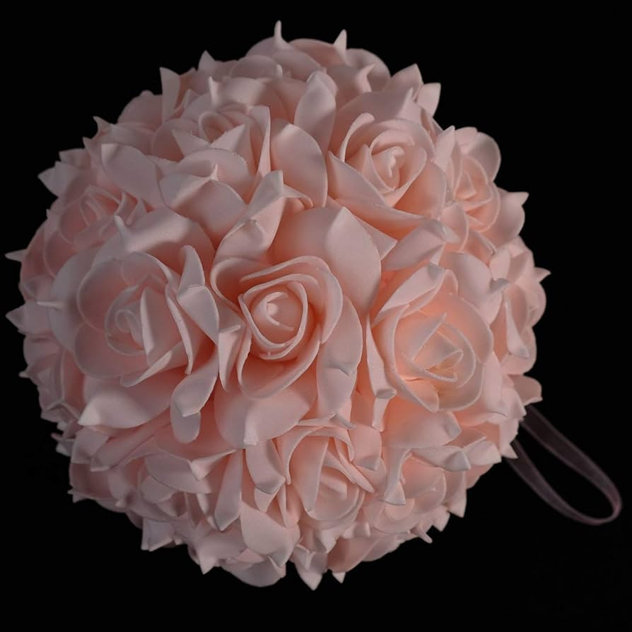 idyllic 8 Inches Artificial Flowers Roses, Kissing Flower Balls, DIY Wedding Bouquets Party Home ... | Amazon (US)