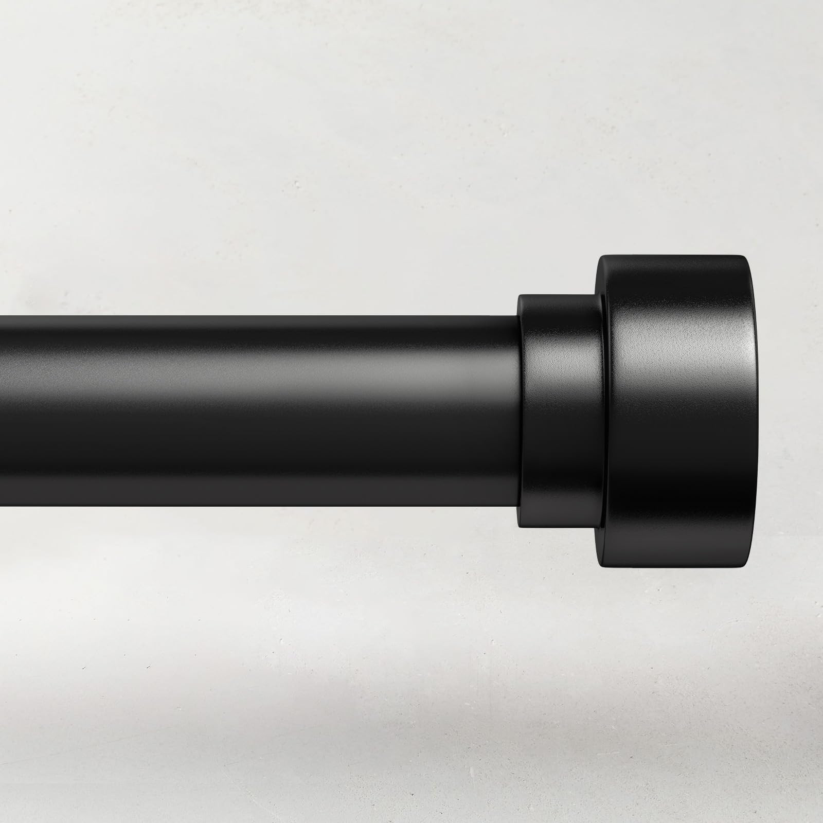 Curtain Rods for Windows 66 to 120, 1 Inch Adjustable Black Curtain Rod, Heavy Duty Long Window D... | Amazon (US)