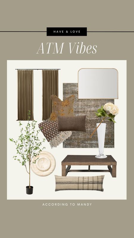 ATM Vibes - Have & Love // things we have in the ATM house & love! 

rug, billie rug, lulu & georgia, pillow, coffee table, lumbar pillow, tree, tray, marble tray, curtians, brown linen curtains, pinch pleat curtains throw blanket, mirro

#LTKhome