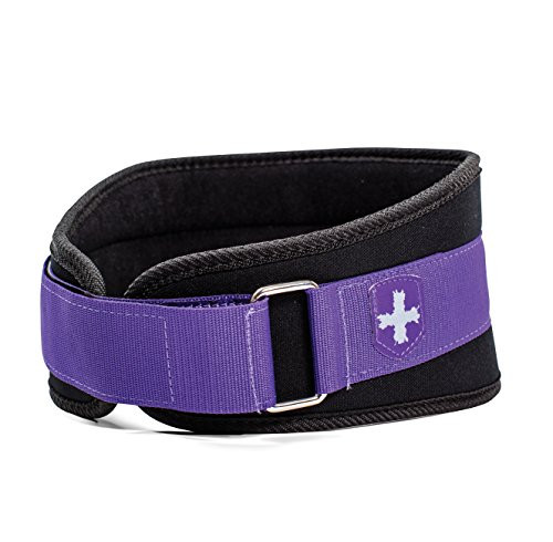 Harbinger Women's Nylon Weightlifting Belt with Flexible Ultralight Foam Core, 5-Inch, Purple, Mediu | Amazon (US)