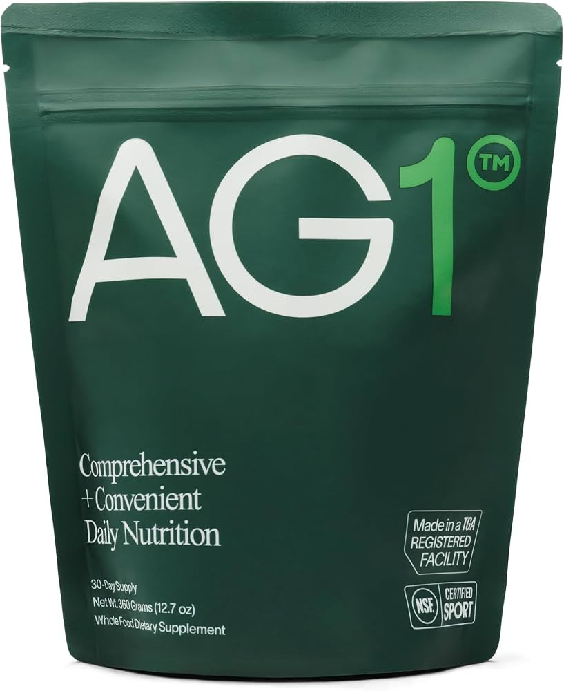 AG1 Greens Powder Refill Pouch – 75 Vitamins, Multivitamin & Probiotic | Gut Health Support | V... | Amazon (US)