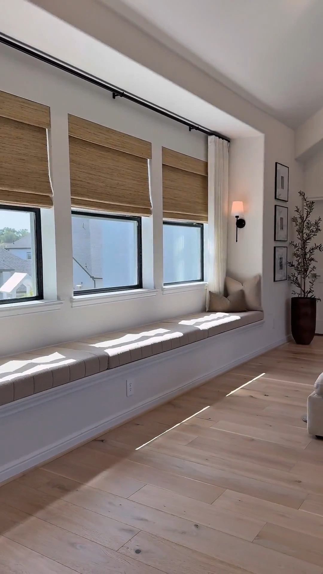 Total game changer! 🙌 These waterproof cushions are fully customizable—even down to the thickness. Choose from 12 colors, 2 shapes, 6 thicknesses, and 99+ sizes to get the perfect fit for your space.

✨ My design picks:
	•	Cushion: 4.5” thickness, Beige 2
	•	Blinds: Color #Ln36 Beige, Inside Mount, 100% Blackout White Liner, No Edge Binding
	•	Curtains: Natural, 40W x 84L

Create your perfect combo and style your space your way! ✨
👉 Tap the link to shop and customize yours today!