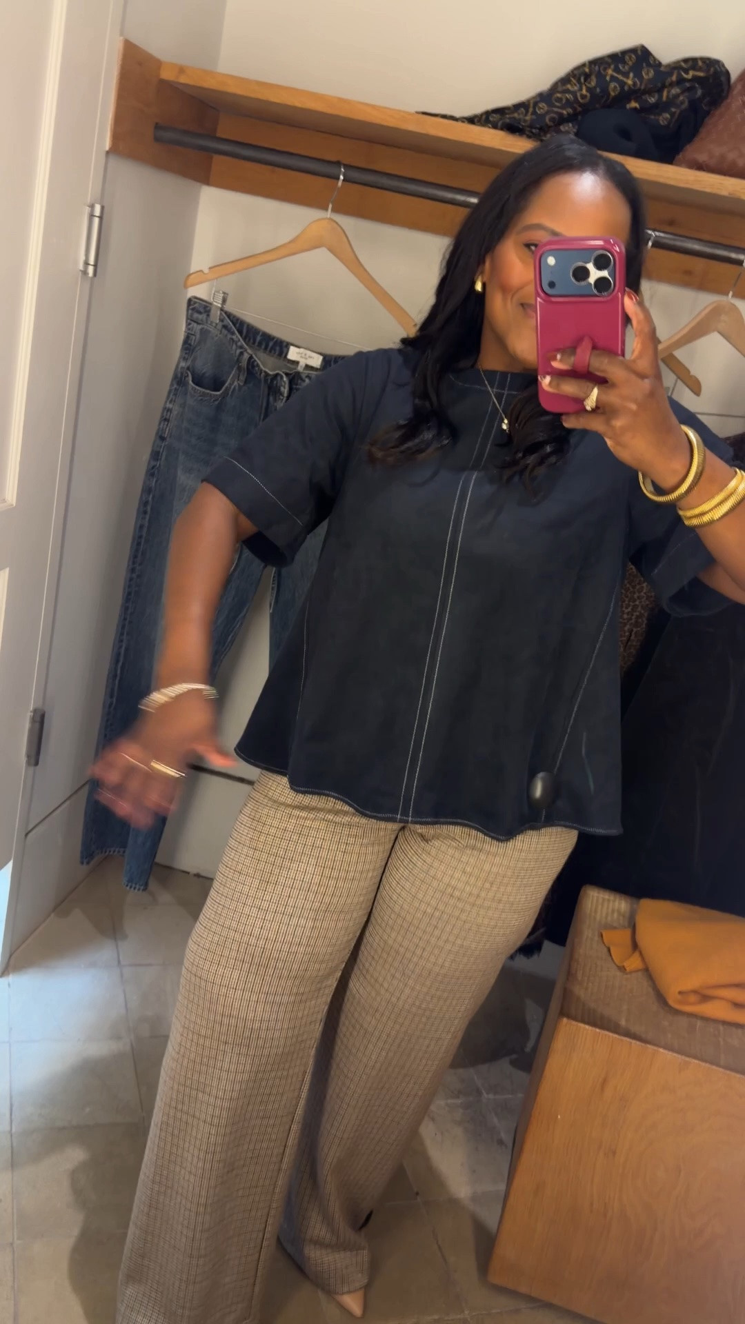 The faux suede swing top is definitely a Fall essential!! Wearing the size S. So soft to the touch! I think I need this navy color and the raspberry color! From @Anthropologie

#LTKootd #LTKPetite #LTKMidsize