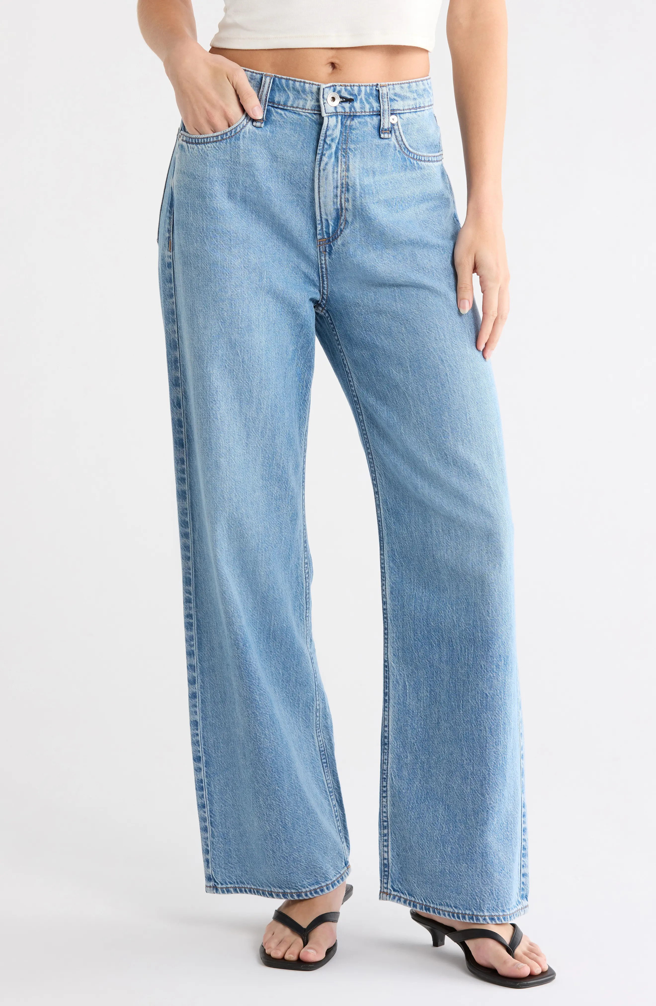 rag & bone Lori High Waist Wide Leg Jeans in Richfield at Nordstrom Rack, Size 31 | Nordstrom Rack