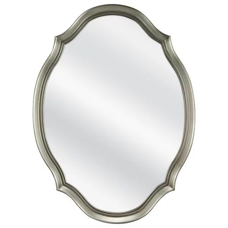 Mainstays 19x26 Pewter Shaped Oval Wall Mirror | Walmart Online Grocery