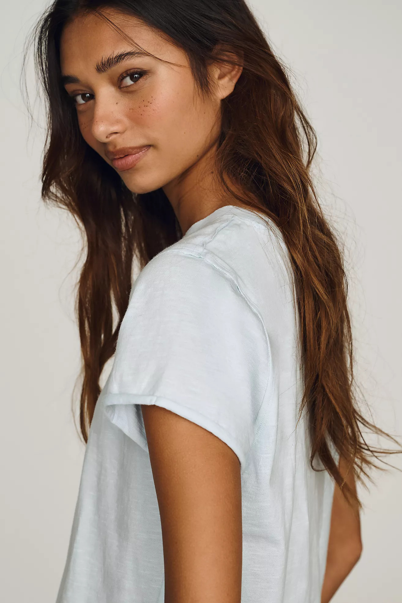 Maeve Caitlin Cotton Boxy Tee | Anthropologie (US)