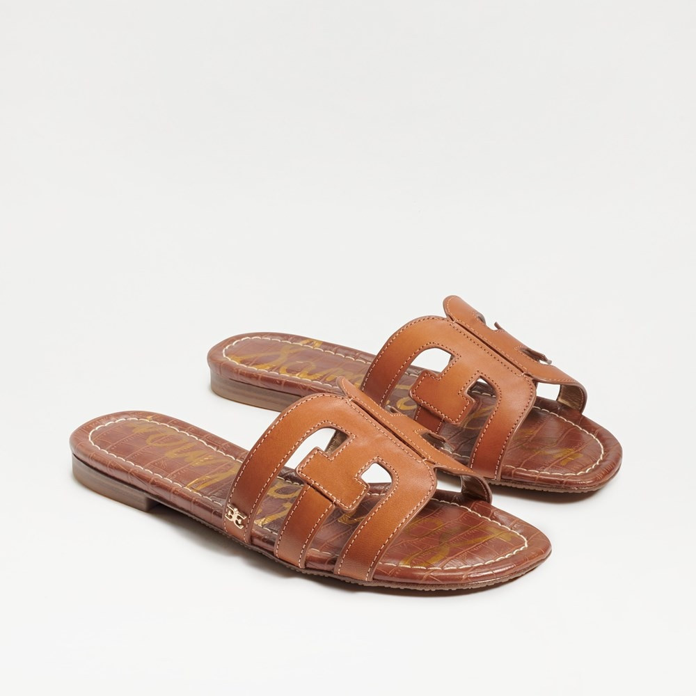 Sam Edelman Bay Slide Sandal Saddle Leather | Sam Edelman