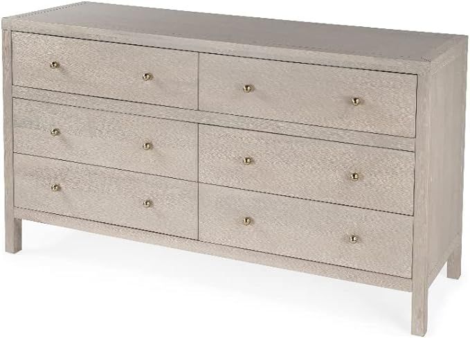Butler Specialty Company Nora 6 Drawer Wood Wide Dresser - Taupe | Amazon (US)