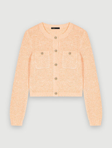 Sequinned knit cardigan | Maje US