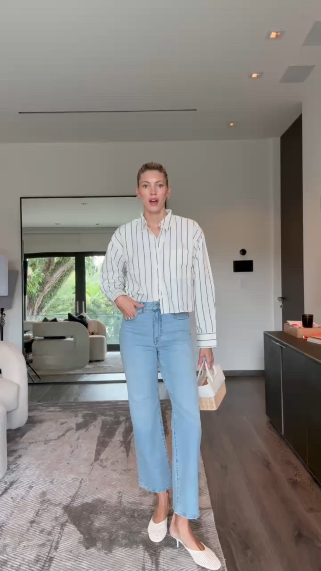 Great pair of denim! Very comfy & relaxed 🤍 Paired it with this poplin stripe button down! 

#LTKStyleTip