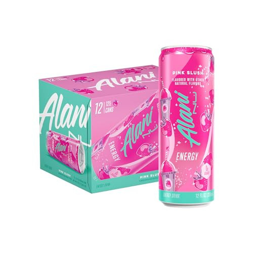 Alani Nu PINK SLUSH, Sugar Free, Low Calorie Energy Drinks, 200mg Caffeine, Biotin, B Vitamins, Zero Sugar, 10 Calories, 12 Fl Oz Cans, 12 Pack | Amazon (US)