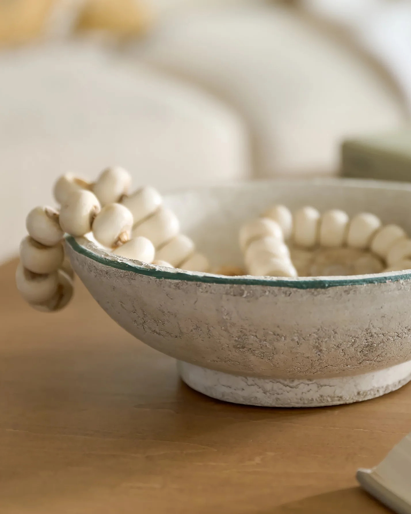 Lane Green Rimmed Decorative Bowl | Magnolia