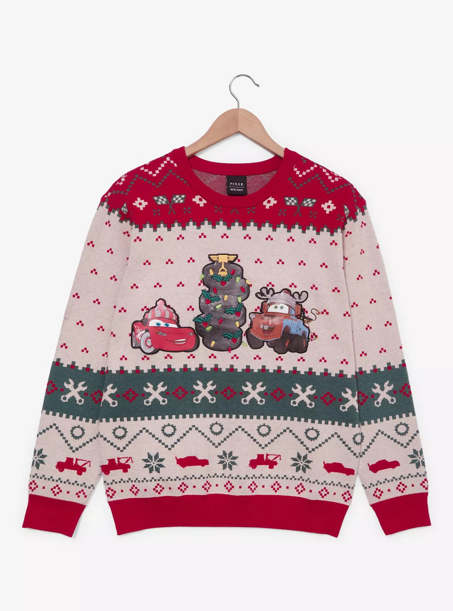 Disney Pixar Cars Lightning McQueen & Mater Holiday Sweater — BoxLunch Exclusive | BoxLunch