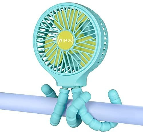 WiHoo Mini Handheld Stroller Fan,Personal Portable Fan Car Seat Baby Fan with Flexible Tripod Fix... | Amazon (US)