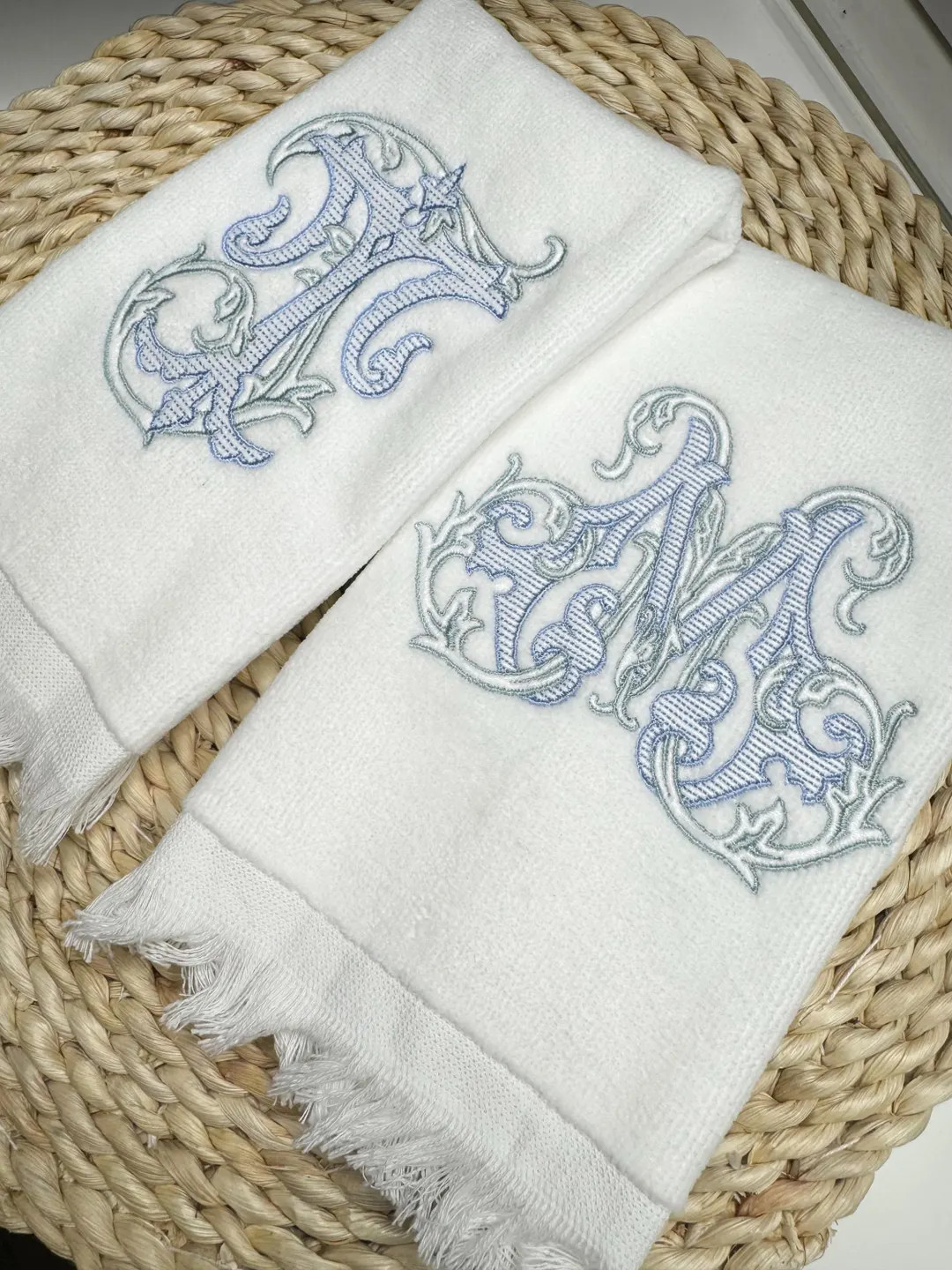 Vintage Vine Monogram Towel, Personalized Gift, Monogram Towel, Hand Towel, Hostess Gift, Housewa... | Etsy (US)