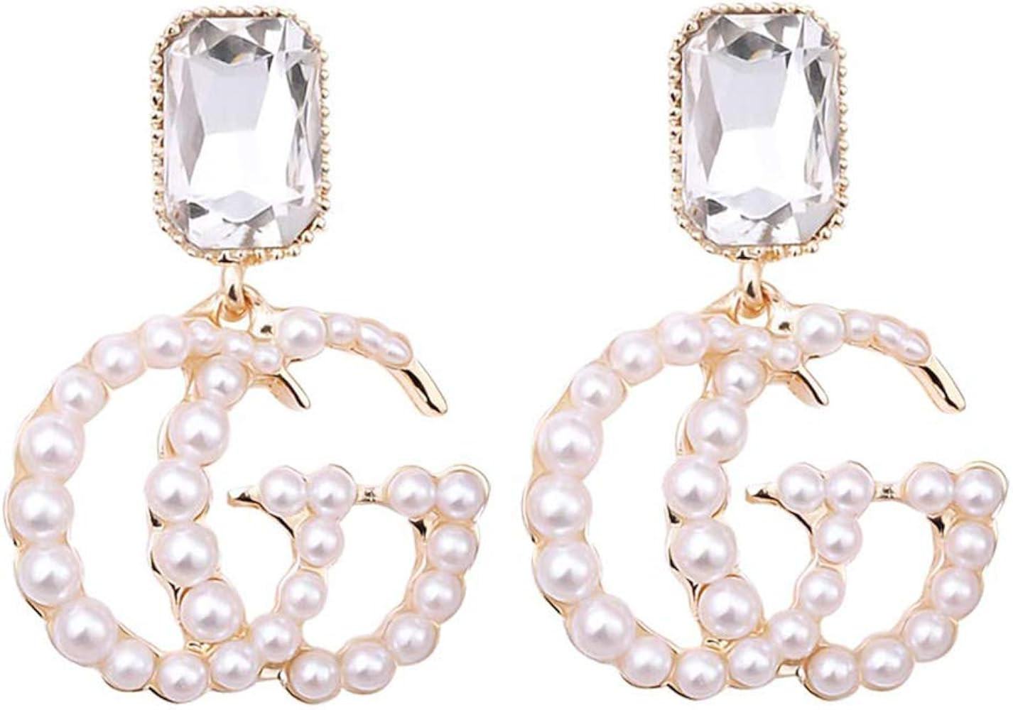 Pearl Hoop Earrings for Women Fashion Hypoallergenic Girls Pearl Earrings Drop Dangle Earrings Je... | Amazon (CA)