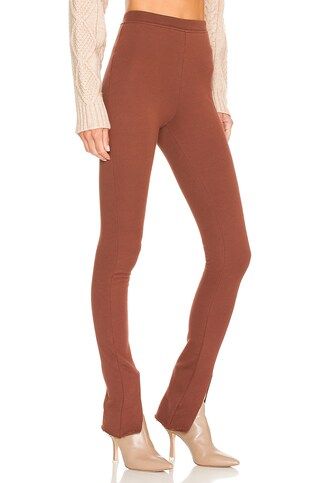 Lovers and Friends Front Slit Sweatpant in Dark Brown from Revolve.com | Revolve Clothing (Global)